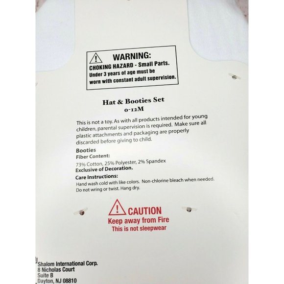 My First Easter Girls First Hat & Booties Set 0-12m Pink Bunny Ears Beanie Hat - Picture 5 of 7